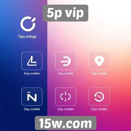 Interface do usuário do 5p vip é intuitiva